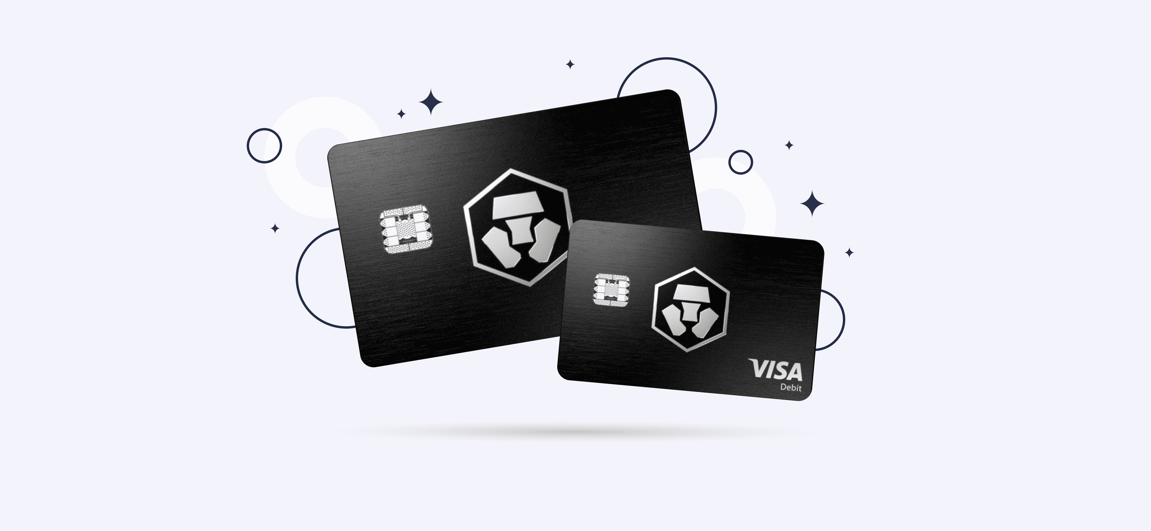 Изображение криптовалютной карты Crypto.com Visa Card.